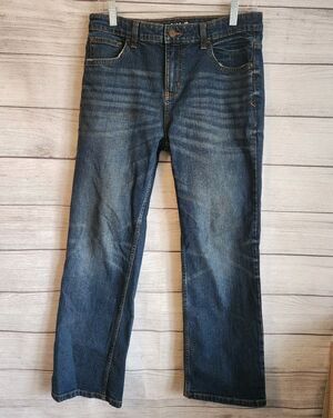 Cat & Jack Jeans Girls 16 Bootcut Dark Wash Classic Casual Denim